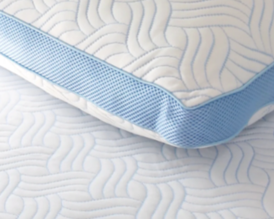 Close-up of Haven Cool Ice Pillow and Mattress Protector with Temperature-Regulating Fabric
