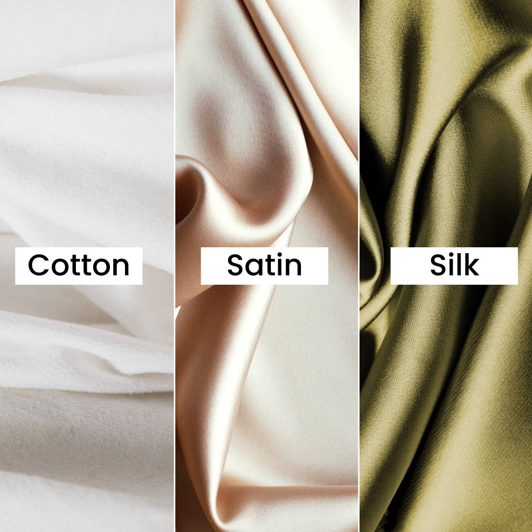 Benefits of Silk, satin, and cotton pillow cases. Which one to use