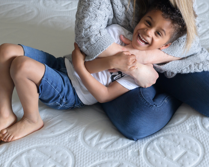 Eco-friendly HIBERNate Kids Mattress with natural materials, crafted in Canada for long-lasting durability and sustainable quality.