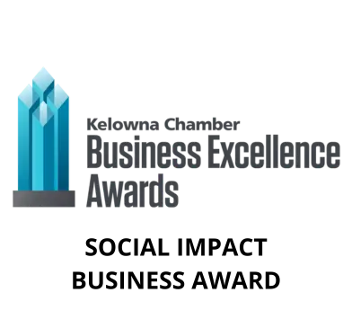 Kelowna Chamber Business Excellence Awards logo for Social Impact Business Award on a white background