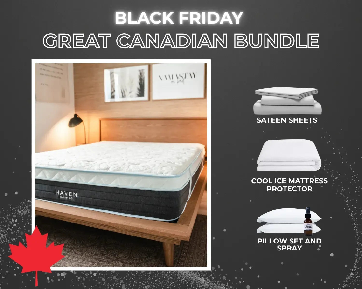 BLACK FRIDAY NOW + The Great Canadian Wake Up Bundle (Eurotop Hybrid Mattress)