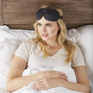 Black Satin Pillowcase + Sleep Mask
