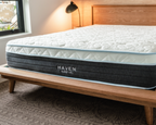 Eurotop Hybrid mattress by Haven, featuring advanced cooling technology and a pocketed coil core for superior motion isolation and pressure relief.