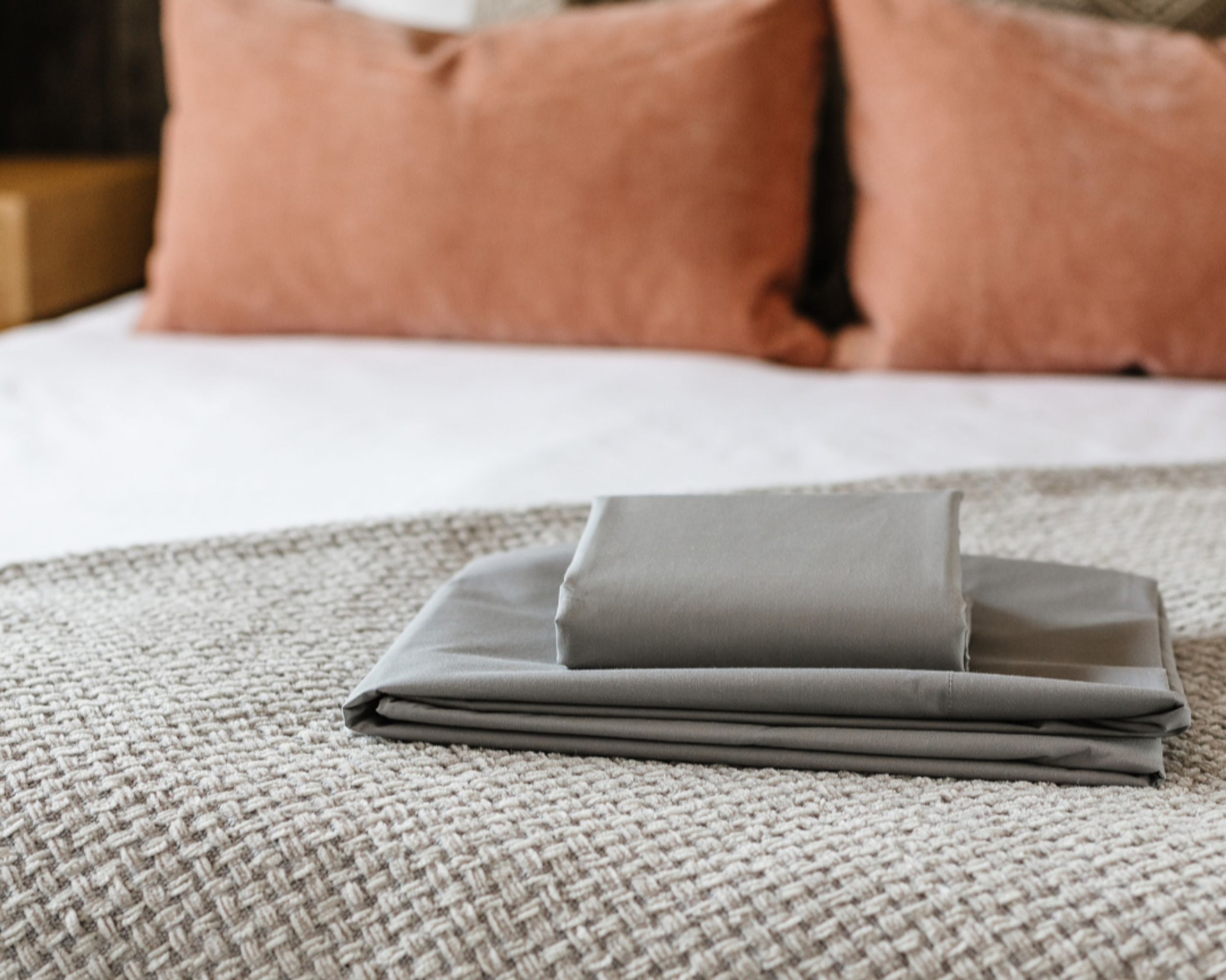 Haven Mattress Sheets Double/Full / Storm Grey Sateen Deluxe Sheet Set